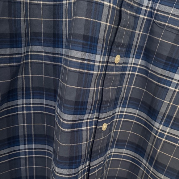 Tommy Hilfiger Men's Navy Checkered Shirt - Picture 4 of 6